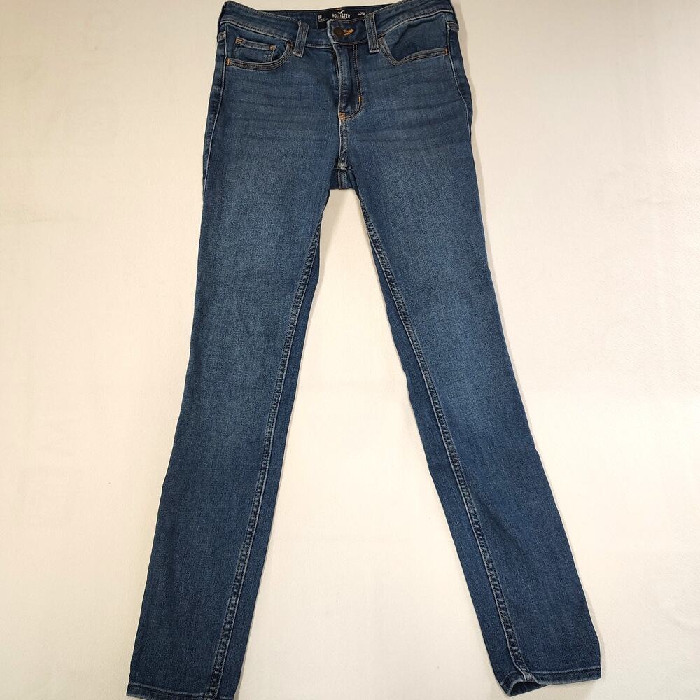 Hollister Jeans Womens 0R High Rise Super Skinny Blue Denim Stretch